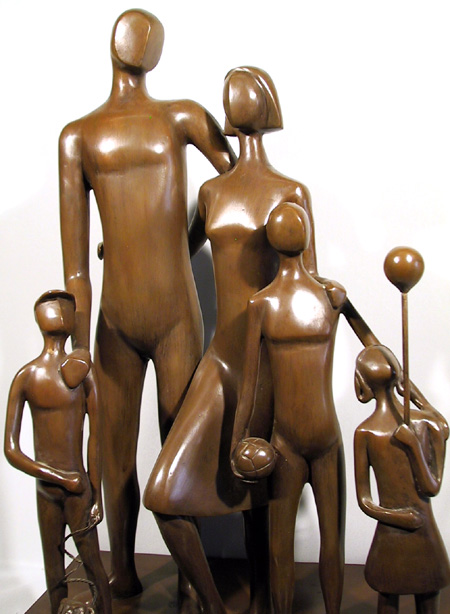 Alamanzor Bronze Sculpture, Mexican art