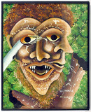 Annisey Oil Painting on Board, Caribbean Art