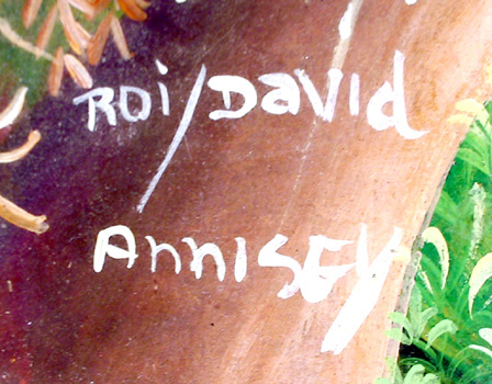 Annisey Oil Painting on Board, Caribbean Art