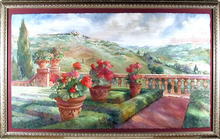 Ruth Baderian Watercolor Painting, Landscape