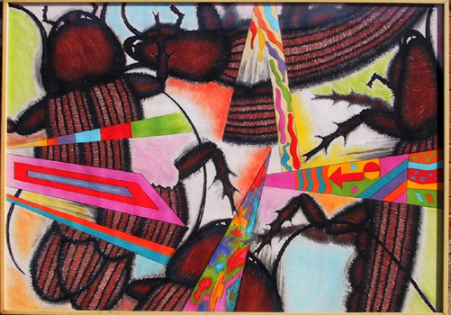 George Green Oil Pastel Drawing,