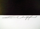 Robert Peak Signed Lithograph Frank Gifford