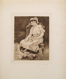 Pierre-August Renoir Etching, La Femme au Chat