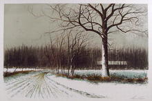 Wayne Cooper Signed Landscape Print, Spring