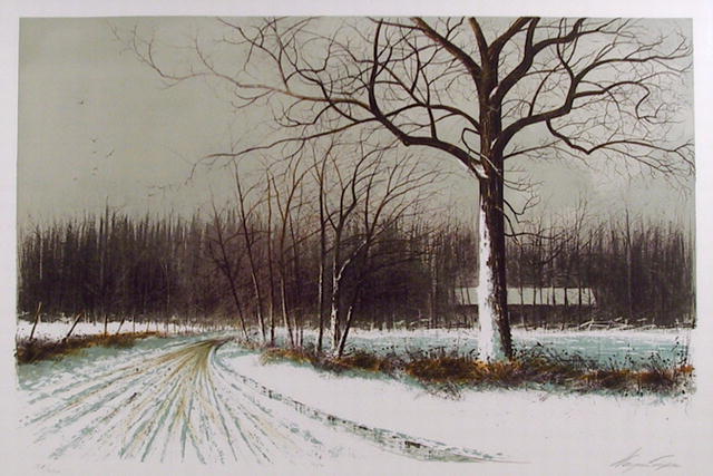 Wayne Cooper Signed Landscape Print, Spring