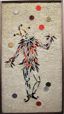 Hohenberg large stone & tile collage, Jester