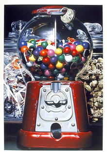 Charles Bell Silkscreen, Gumball Machine