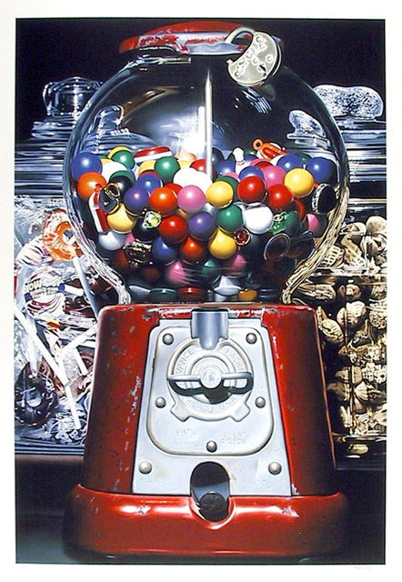 Charles Bell Silkscreen, Gumball Machine