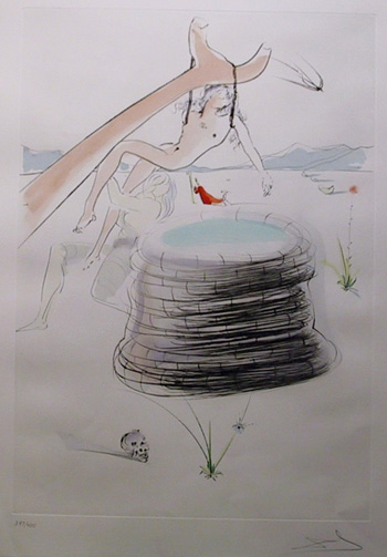 Salvador Dali, Joseph, Color Etching