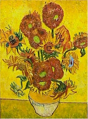 Daviak, Vaso di Gira Soli, after Van Gogh