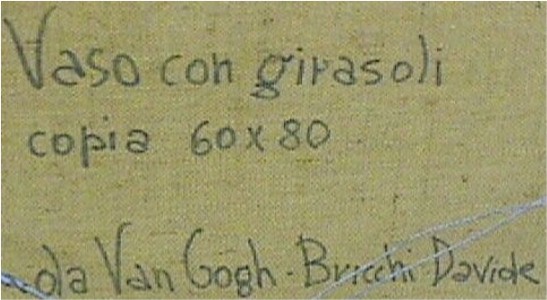 Daviak, Vaso di Gira Soli, after Van Gogh