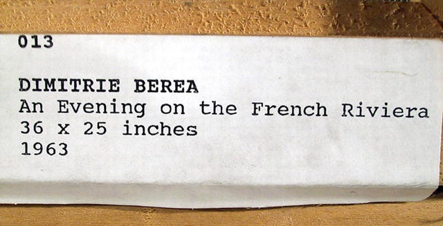 Dmitrie Berea Framed Painting French Riviera