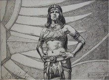 Tim Hildebrandt Original Pencil Drawing,The