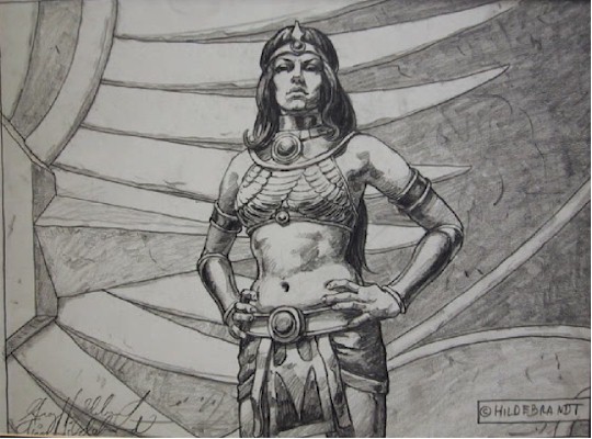 Tim Hildebrandt Original Pencil Drawing,The