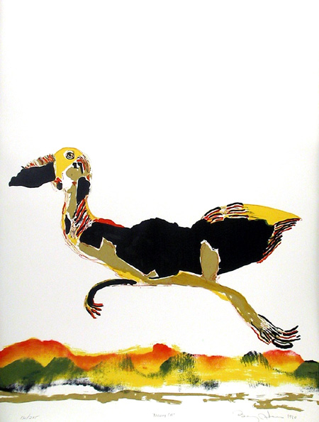 Benny Andrews, Moving On, Lithograph