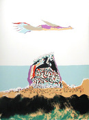 Benny Andrews, Glider, Lithograph