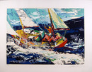 LeRoy Neiman, North Seas Sailing, Serigraph