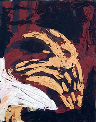 Antonio Oil on Canvas Painting, Goat