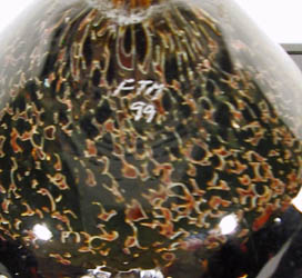 Collectible Glass Paperweight signed FTM