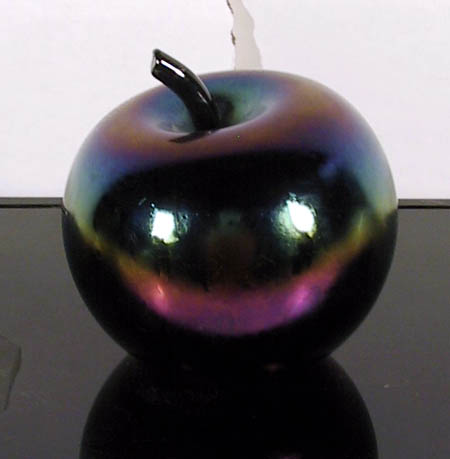 Patiuk Collectible Glass Paperweight, Apple