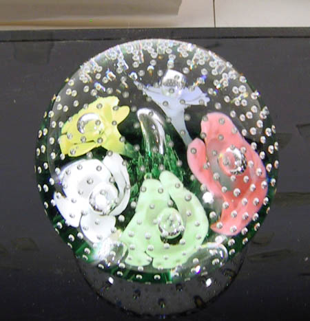 Collectible Glass Paperweight, Joe St. Clair