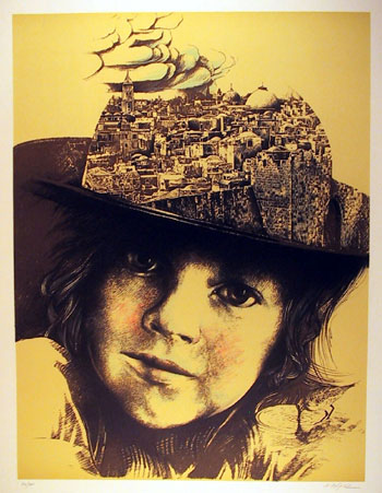 Harpaz Signed/Numbered Lithograph, Portrait