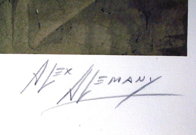 Alex Alemany Signed Lithograph, Nude
