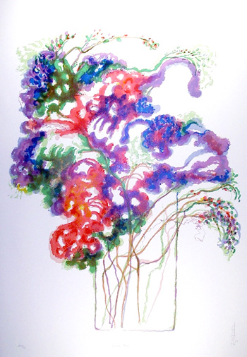 R.J. Christensen, S/N Lithograph Winter Bells