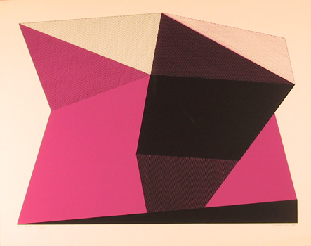Jean-Marie Haessle S/N Serigraph Print, Pink