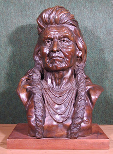 Goldstein, Chief Joseph Bronze Indian Sculpture