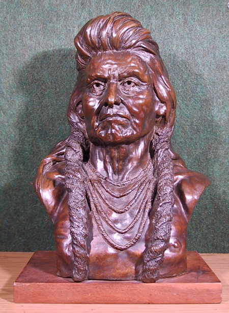 Goldstein, Chief Joseph Bronze Indian Sculpture