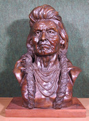 Goldstein, Chief Joseph Bronze Indian Sculpture