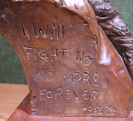 Goldstein, Chief Joseph Bronze Indian Sculpture