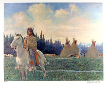 Rockwell Smith S/N Western Print, Chief Looking