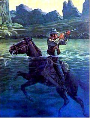 Cecil Smith S/N Western Print, Bullets for Bull