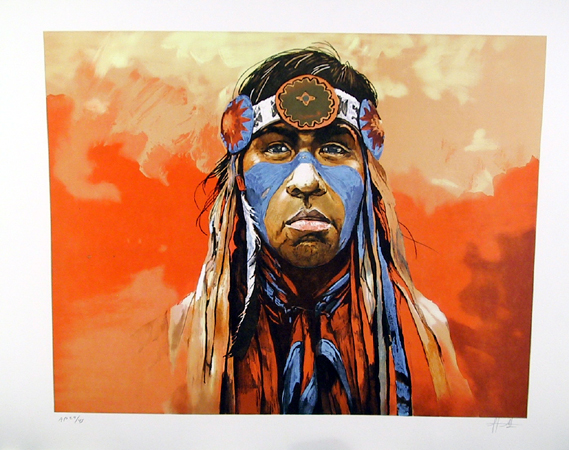 Jorge Tarallo S/N Lithograph American Indian