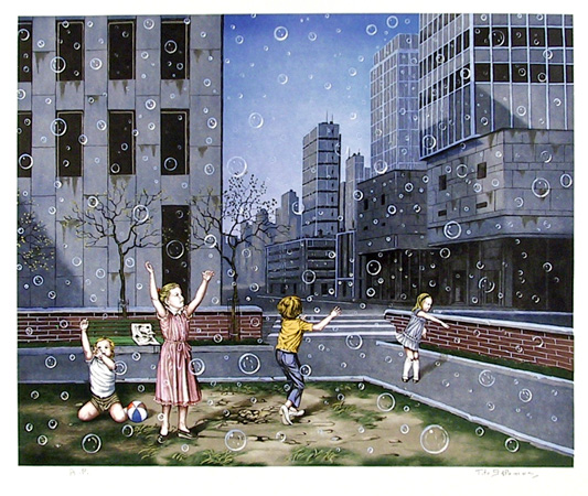 Tito Salomoni, Bubble Fantasy, Serigraph