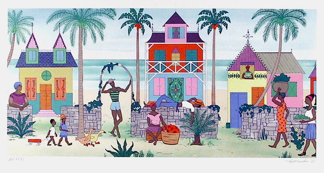 Jack Hofflander, S/N Print, Folk Art, Haitian