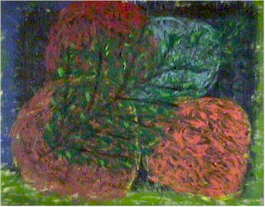 Rose, Outsider Oil Painting, 1962