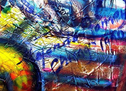 Alejandro Romero Large Oil Painting, Wind