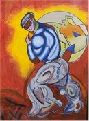 Sandro Chia S/N Etching, The Thief
