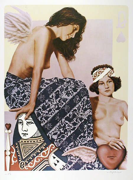 Robert Anderson S/N Lithograph, Queen of hearts