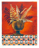 Mary Faulconer S/N Lithograph, Red Ferns