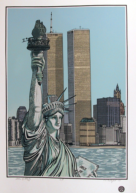 Cindy Wolsfeld Statue of Liberty, Serigraph