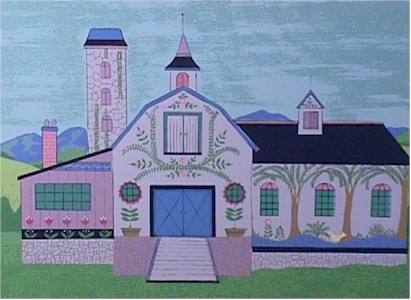 Jack Hofflander Serigraph, Pennsylvania Dutch