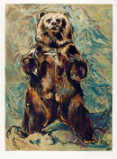 Everett Hibbard S/N Wildlife Print, Standing