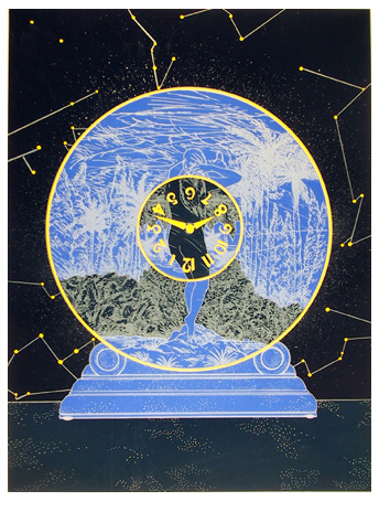Susan Hall S/N Lithograph, Interstellar Space