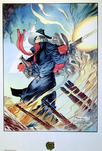 The Shadow Signed Print, Comic Art Kaluta
