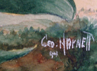 George Harnett Watercolor Painting 1894