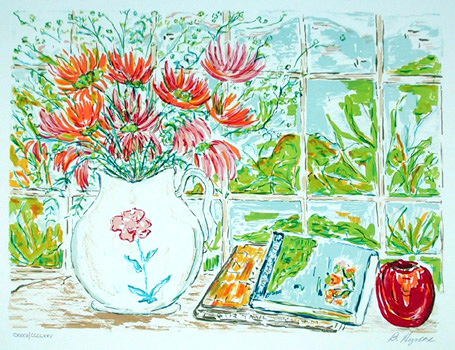 B. Hyman S/N Floral Print, Still Life with